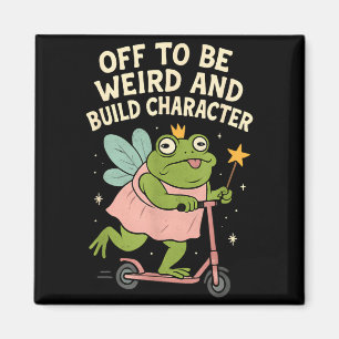 Abgedreht und Charakter bildend Feenfrosch Magnet