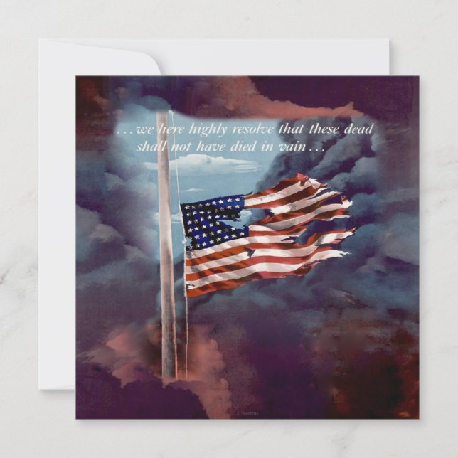 Abgefallen, aber nicht vergessen Raucher- und Torf Einladung (Vorderseite)