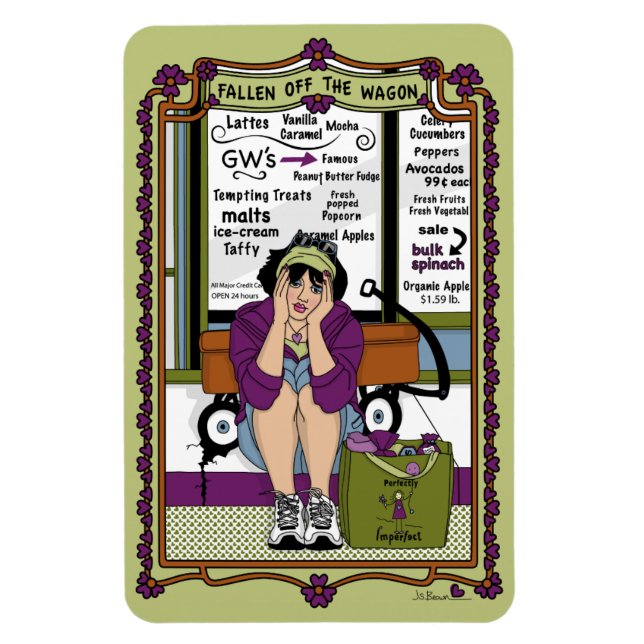 Abgefallen vom Wagenheber_A_4x6 Kühlschrank Magnet (Vertikal)