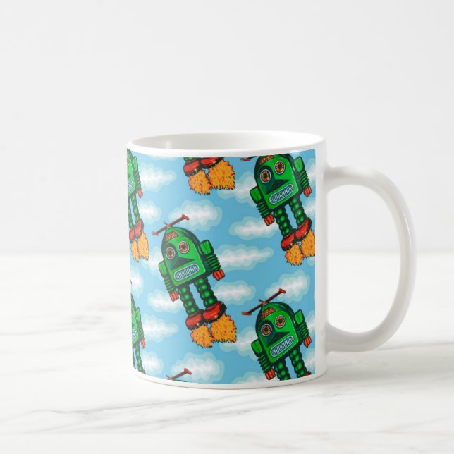 "Abgefeuerte oben" Roboter-Tasse Tasse (Rechts)