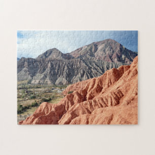Abgefressener Gebirgszug in Salta Provinz Puzzle