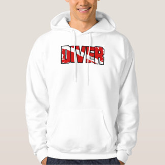 Abgegriffene Taucherflagge Hoodie