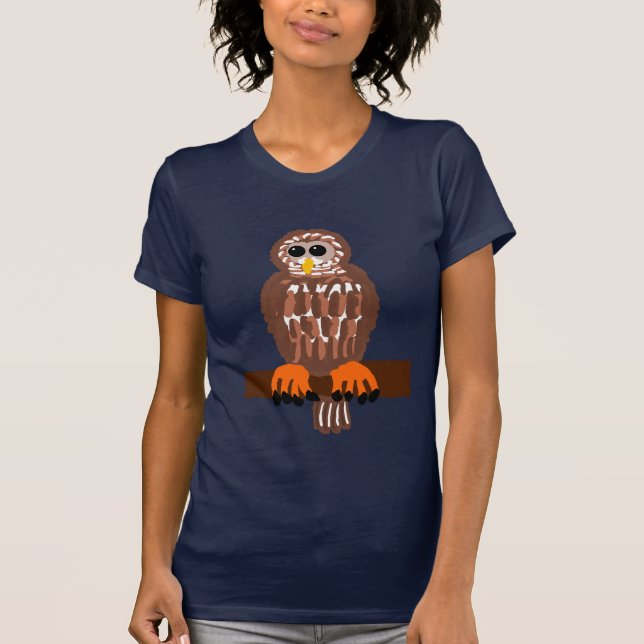 Abgehaltene Eulen-T - Shirt (Vorderseite)