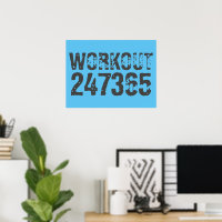 Abgelaufener und kratzter Text Workout 247365 Blau