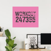 Abgelaufener und kratzter Text Workout 247365 rosa