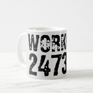 Abgelaufener und kratzter Text Workout 247365 schw Kaffeetasse