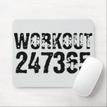 Abgelaufener und kratzter Text Workout 247365 schw Mousepad<br><div class="desc">Abgelaufener Text Workout 247365 in schwarzer Farbe mit weißem Hintergrund. Perfekt für alle, die sich im Fitnessraum bewegen, Fitness, trainieren, Bodybuilding und trainieren.</div>