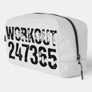 Abgelaufener und kratzter Text Workout 247365 schw Waschbeutel
