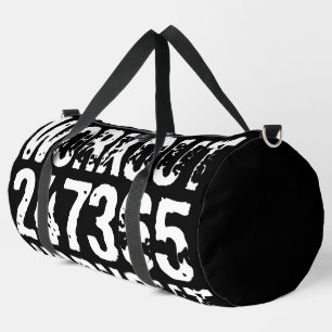 Abgelaufener und kratzter Text Workout 247365 weiß Duffle Bag