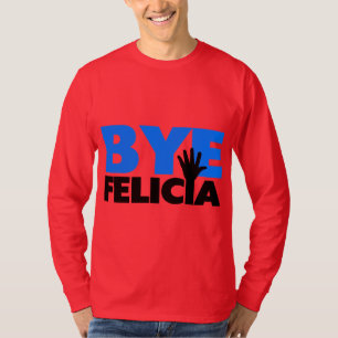 Abgelegene Felicia-Handwellen-mutiges Blau T-Shirt
