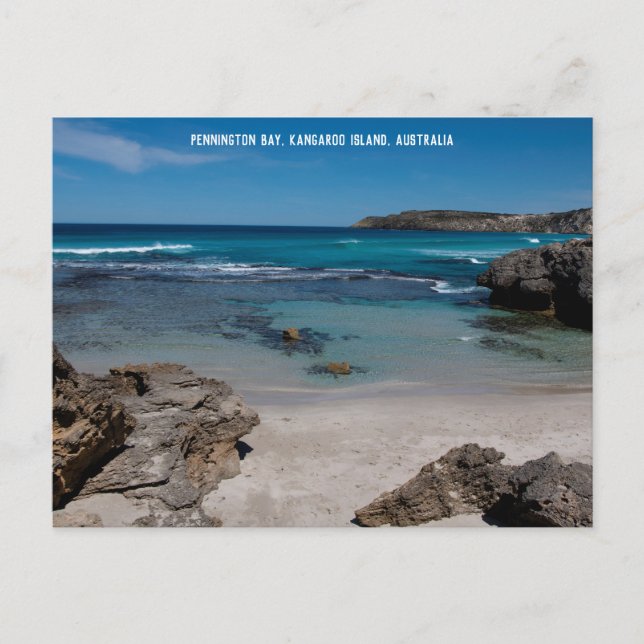 Abgelegener Strand im Paradies Australien Postkarte (Vorderseite)