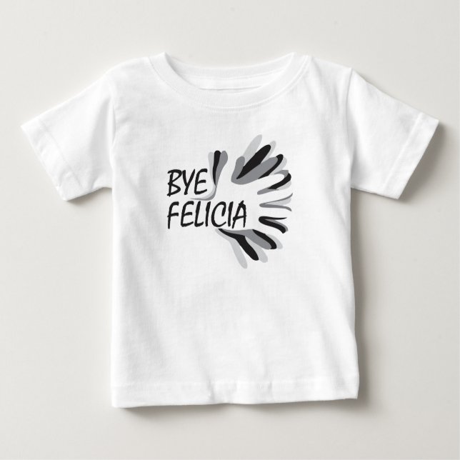 Abgelegenes Felicia Baby T-shirt (Vorderseite)