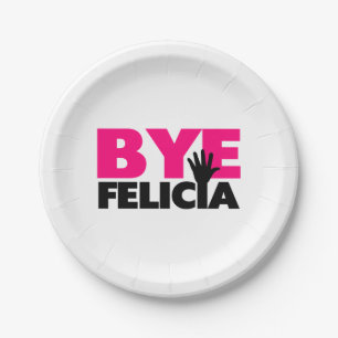 Abgelegenes Felicia-Handwellen-Pink Pappteller