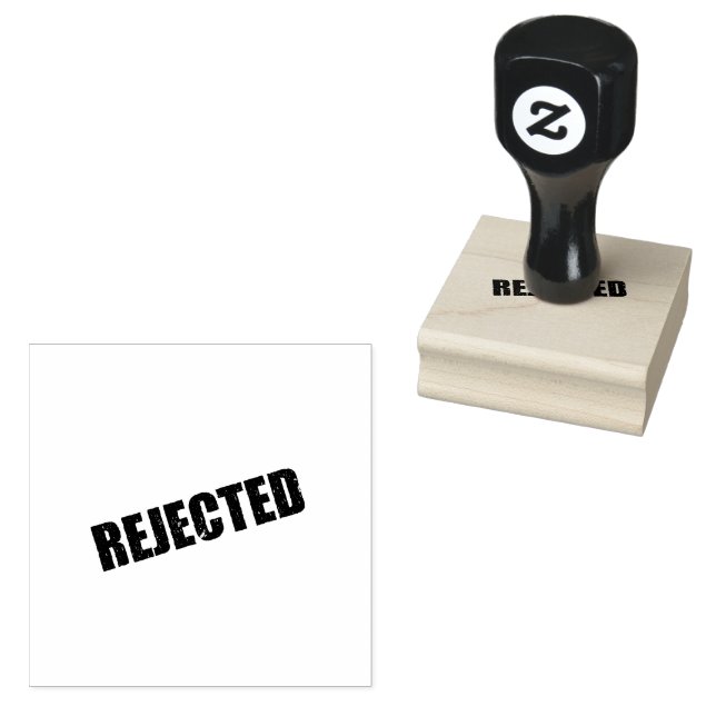 ABGELEHNT Logo Dokumentenkontroll-Workflows Rote T Gummistempel (Stempel)