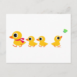 abgelenkte Ente Postkarte