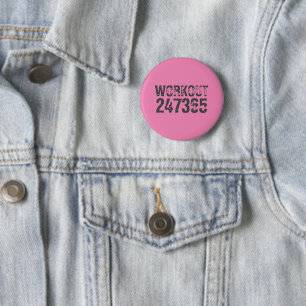 Abgenutzt und zerkratzt Text Workout 247365 pink Button