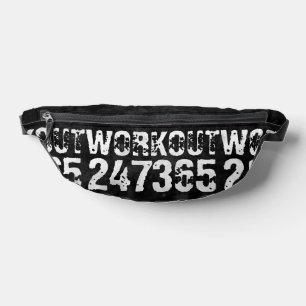 Abgenutzt und zerkratzt Text Workout 247365 vintag Bauchtasche