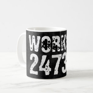 Abgenutzt und zerkratzt Text Workout 247365 vintag Kaffeetasse