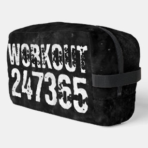 Abgenutzt und zerkratzt Text Workout 247365 vintag Waschbeutel