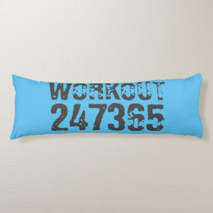 Abgenutzt und zerkratzter Text Workout 247365 blau Seitenschläferkissen