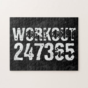 Abgenutzt und zerkratzter Text Workout 247365 vint Puzzle
