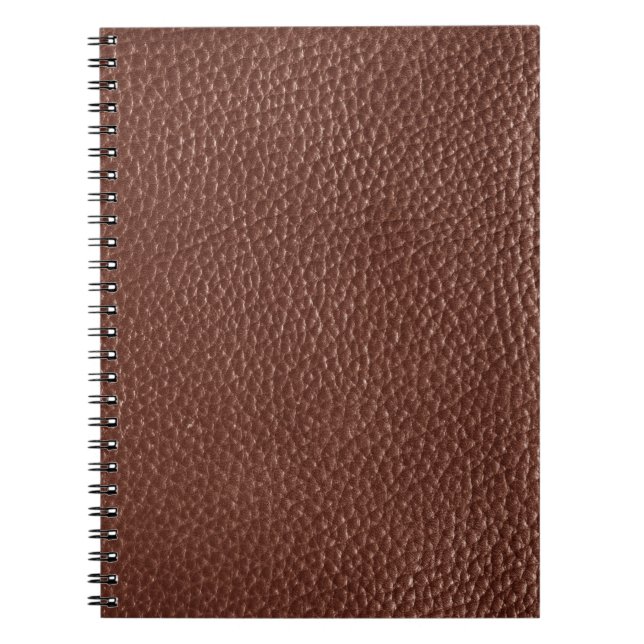 Abgenutzte Imitate Brown Leather Notizblock (Vorderseite)