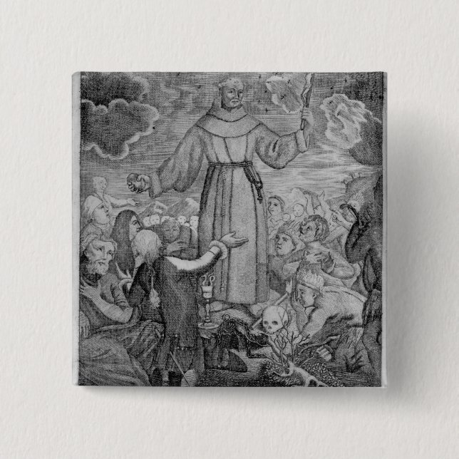 Abgenutzte Stelle Junipero Serra Button (Vorderseite)
