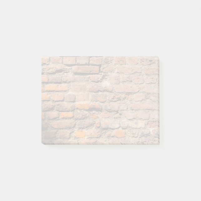 Abgenutzte Ziegelsteine 2 Post-it Klebezettel (Vorderseite)