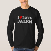 Abgenutzter Grunge-Stil I Love Jalen