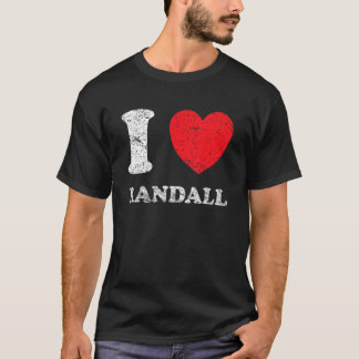 Abgenutzter Grunge-Stil I Love Randall T-Shirt