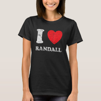 Abgenutzter Grunge-Stil I Love Randall T-Shirt