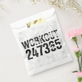 Abgenutzter und kratzter Text Workout 247365 rusti Geschenktütchen
