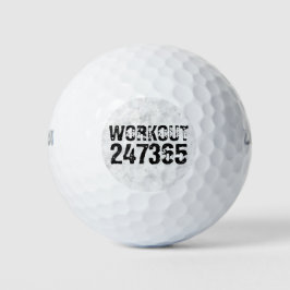 Abgenutzter und kratzter Text Workout 247365 rusti Golfball