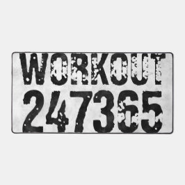 Abgenutzter und kratzter Text Workout 247365 rusti Schreibtischunterlage