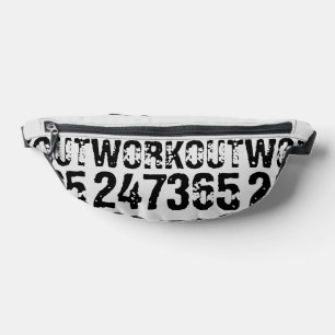 Abgenutzter und zerkratzter Text Workout 247365 sc Bauchtasche