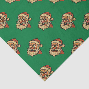 Abgenutzter Weihnachtsmann Weihnachten Seidenpapier