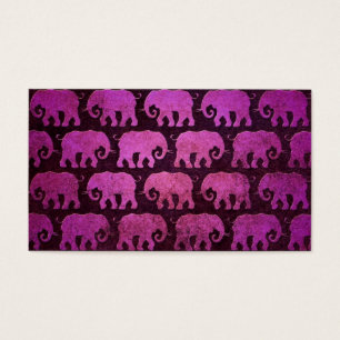 Abgenutztes Elefant-Silhouette-Muster, lila