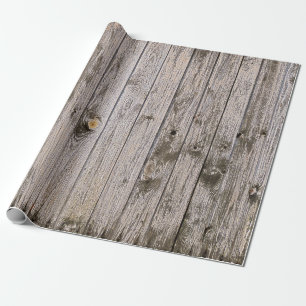 abgenutztes Holzwrap-Papier Geschenkpapier