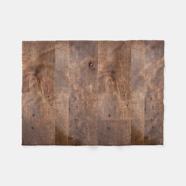 Abgenutztes Kiefernbrett Fleecedecke (Vorderseite (Horizontal))