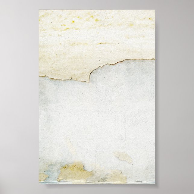 abgerissenes Papier auf dem Hintergrund blau Poster (Vorne)