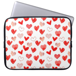 Abgeschiedene Aquarellfarbe illustrierte Liebe Her Laptopschutzhülle