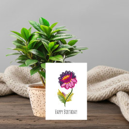 Abgeschiedene Blume Feiertagskarte