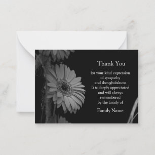 Abgeschiedene Sonnenblume Danke Karte