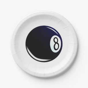 Abgeschiedener Aight Ball Pappteller
