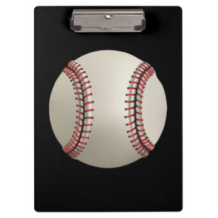 Abgeschiedener Hintergrund des Baseballs Klemmbrett