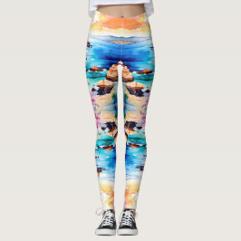 "Abgeschiedener Strand" Leggings