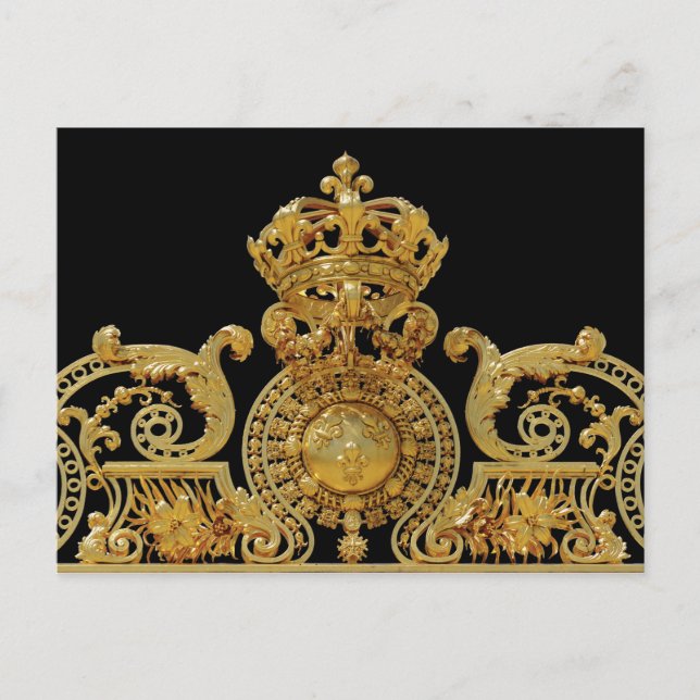 Abgeschiedenes Goldenes Tor Schloss Versailles - F Postkarte (Vorderseite)