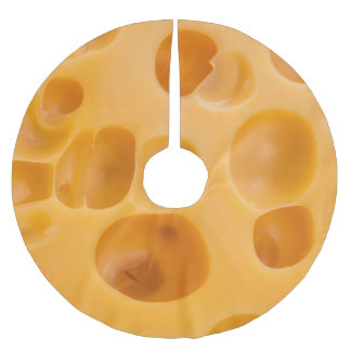 Abgeschiedenes Käsestück, schönes Design Polyester Weihnachtsbaumdecke