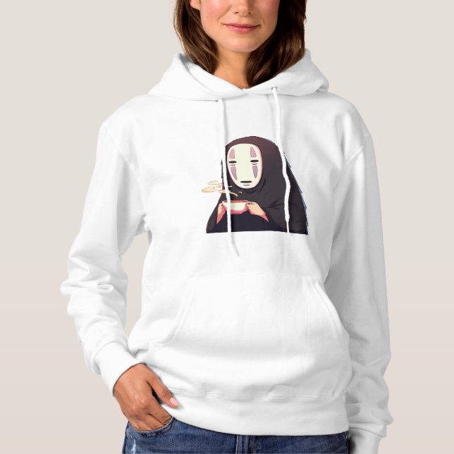 Abgeschwächt - Anime-Tee mit Maske Hoodie (Vorderseite)