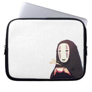 Abgeschwächt - Anime-Tee mit Maske Laptopschutzhülle